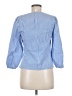 J.Crew Blue 3/4 Sleeve Blouse Size 8 (petite) - photo 2