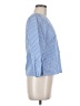 J.Crew Blue 3/4 Sleeve Blouse Size 8 (petite) - photo 4