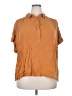 Lane Bryant Brown Short Sleeve Blouse Size 20 - photo 1