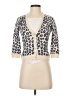 Aqua Animal Print Ivory Cardigan Size XS - photo 1