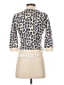 Aqua Animal Print Ivory Cardigan Size XS - photo 2