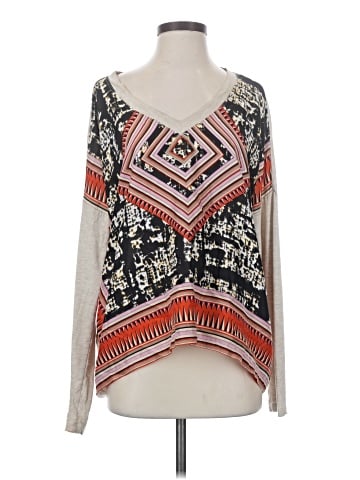 CAbi Long Sleeve Silk Top (view 1)