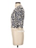 Aqua Animal Print Ivory Cardigan Size XS - photo 5