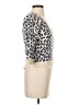 Aqua Animal Print Ivory Cardigan Size XS - photo 4