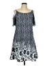 Unbranded Print Blue Casual Dress Size L - photo 1