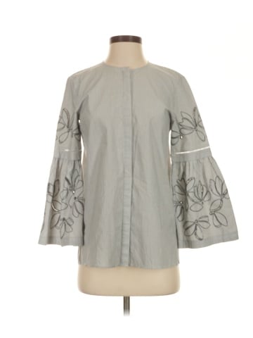 Lafayette 148 New York 3/4 Sleeve Blouse (view 1)