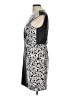 Tibi 100% Silk Graphic Gray Cocktail Dress Size 10 - photo 5