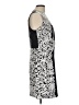 Tibi 100% Silk Graphic Gray Cocktail Dress Size 10 - photo 4