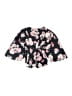 Mia Joy Floral Black Long Sleeve Blouse Size 2 - photo 2