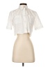 Zara 100% Cotton Ivory Short Sleeve Blouse Size S - photo 1