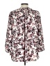 NYDJ 100% Recycled Polyester Floral Ivory 3/4 Sleeve Blouse Size L - photo 2