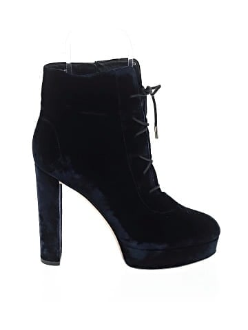 Jimmy Choo Velvet Platform Lace Up Boots (view 1)