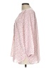 NYDJ Hearts Pink 3/4 Sleeve Blouse Size L - photo 5