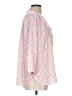 NYDJ Hearts Pink 3/4 Sleeve Blouse Size L - photo 4
