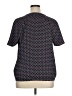 Tommy Hilfiger 100% Polyester Polka Dots Black Short Sleeve Blouse Size XL - photo 2