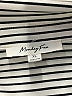 Monday Fun 100% Polyester Stripes Silver Long Sleeve Blouse Size XL - photo 7