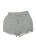 H&M 100% Viscose Checkered-gingham Silver Shorts Size 2 - photo 1