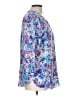 NYDJ 100% Polyester Blue 3/4 Sleeve Blouse Size L - photo 4