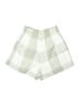 Lou & Grey Checkered-gingham Ivory Shorts Size S - photo 2