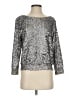 Alice + Olivia Metallic Silver Pullover Sweater Size S - photo 1