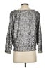Alice + Olivia Metallic Silver Pullover Sweater Size S - photo 2