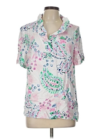 Crown & Ivy Short Sleeve Blouse (view 1)