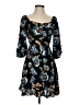 Angie Floral Black Casual Dress Size S - photo 1