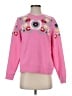 Boden 100% Cotton Floral Pink Pullover Sweater Size S - photo 1