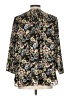 NYDJ 100% Polyester Floral Black 3/4 Sleeve Blouse Size L - photo 2