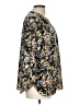 NYDJ 100% Polyester Floral Black 3/4 Sleeve Blouse Size L - photo 4