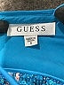 Guess 100% Polyester Metallic Blue Cocktail Dress Size 0 - photo 7