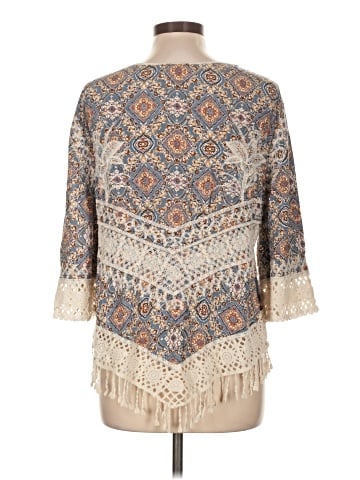 Solitaire 3/4 Sleeve Blouse (view 2)