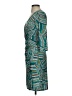 Laundry by Design Print Teal Cocktail Dress Size 4 - photo 5