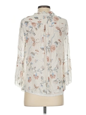 Angela Moda 3/4 Sleeve Silk Top (view 2)