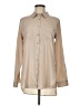 Calvin Klein 100% Polyester Solid Tan Long Sleeve Blouse Size M - photo 1