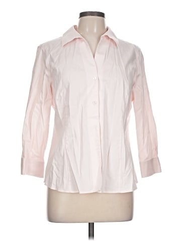 Jones New York Signature 3/4 Sleeve Button-Down Shirt (view 1)