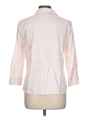Jones New York Signature 3/4 Sleeve Button-Down Shirt (view 2)