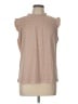 Adrianna Papell Tan Sleeveless Blouse Size L - photo 1