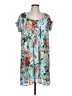 Umgee Floral Blue Casual Dress Size L - photo 1