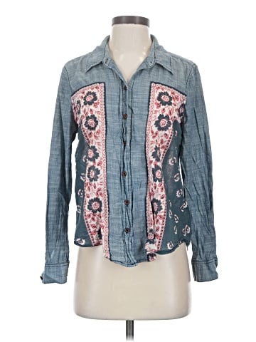 Free People Long Sleeve Button-Down Shirt (view 1)