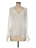 AaKaa 100% Polyester Ivory Long Sleeve Blouse Size M - photo 1