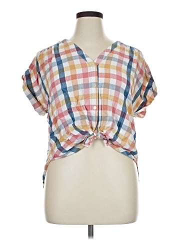 Ann Taylor LOFT Short Sleeve Blouse (view 1)