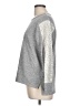 Flora Nikrooz Metallic Silver Pullover Sweater Size L - photo 5