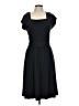 Lands' End Solid Black Casual Dress Size 10 - 12 - photo 1