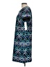 London Times Print Blue Casual Dress Size 10 - photo 5