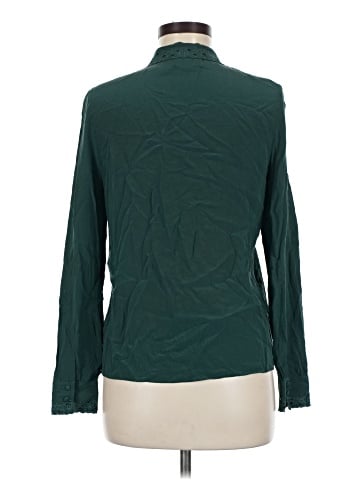 Sézane Long Sleeve Silk Top (view 2)