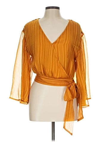 Flying Tomato 3/4 Sleeve Blouse (view 1)