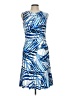 Eliza J Print Blue Cocktail Dress Size 10 - photo 1