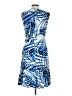 Eliza J Print Blue Cocktail Dress Size 10 - photo 2
