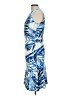 Eliza J Print Blue Cocktail Dress Size 10 - photo 5